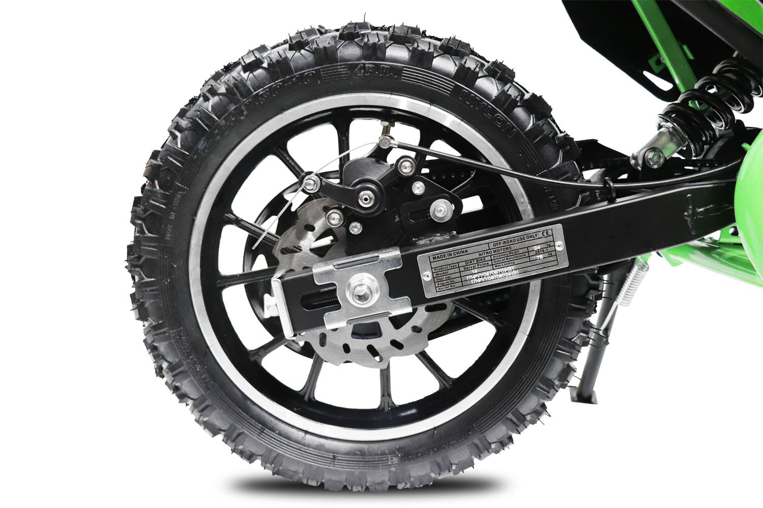 Mini moto de cross infantil 49cc Nitro Milano Serval PRM 10" - Imagen 6