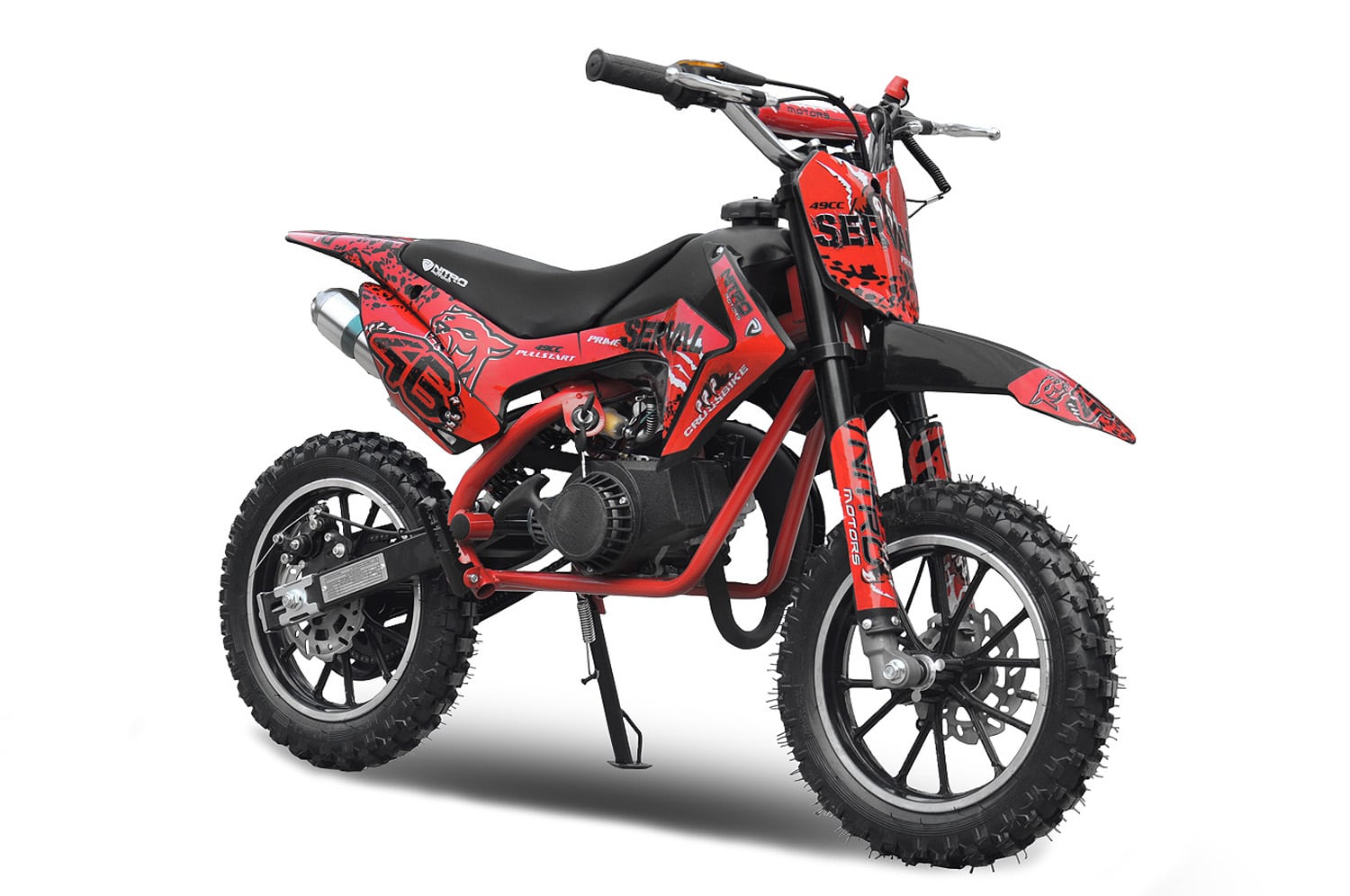 Mini moto de cross infantil 49cc Nitro Milano Serval PRM 10" - Imagen 4