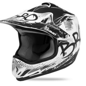 KIMO BRO Casco de Cross blanco mate para Niños