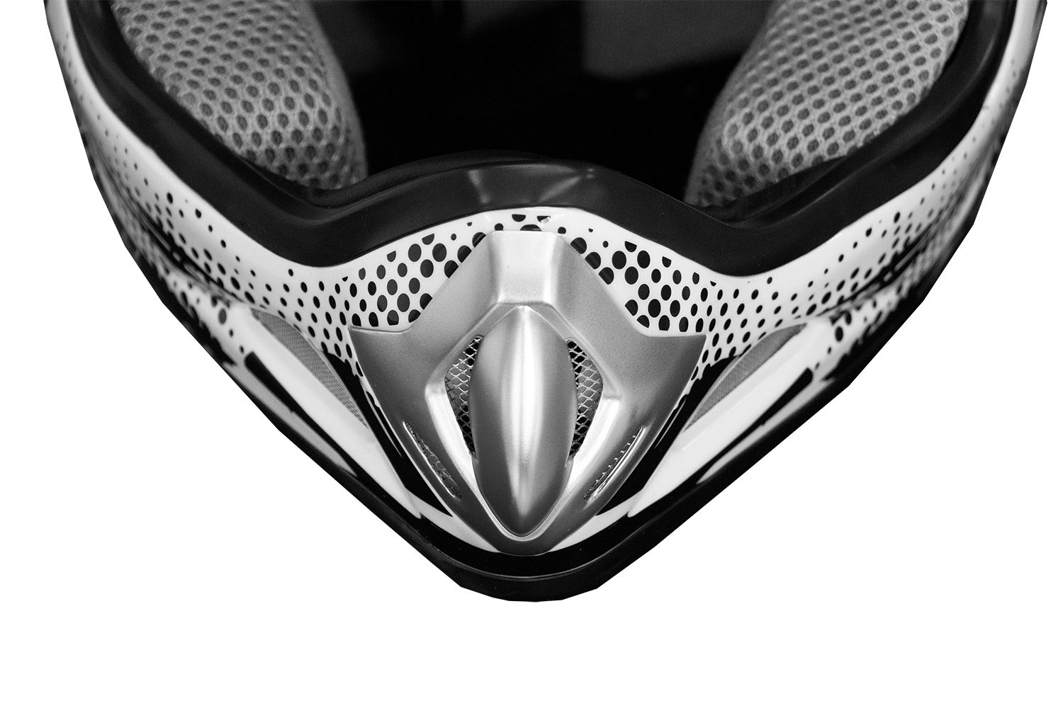KIMO BRO Casco de Cross blanco mate para Niños - Imagen 3