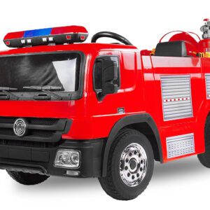 Camión de bomberos eléctrico para niños 2x 45W 12V 7Ah 2.4G RC Extintor de incendios