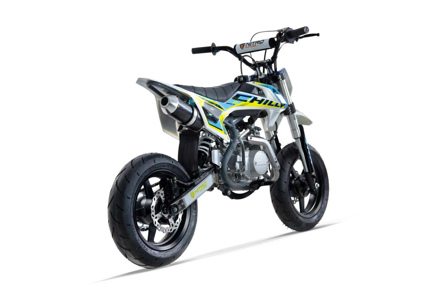 SUPERMOTARD de 125 cc CHILLY UX URX 12/12 NITRO MILANO con arranque eléctrico y patada - Imagen 10
