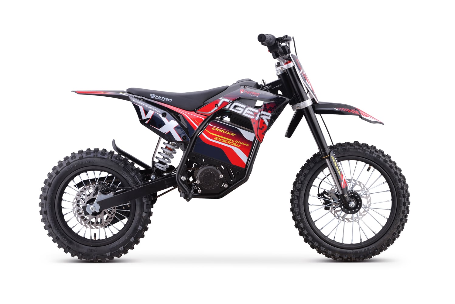 Pitbike Nitro Tiger VX Eco 2000W 60V 15.6Ah Litio 14"/12" - Imagen 4