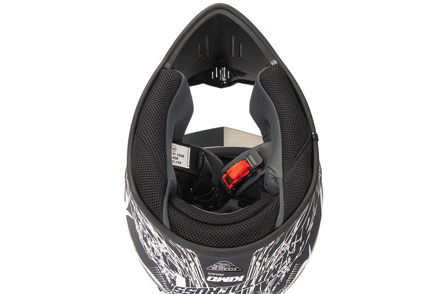 KIMO BRO V2 Sport Casco de Cross negro mate para con certificación ECE - Imagen 8